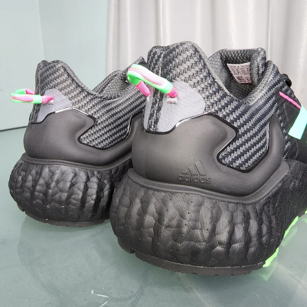 Adidas Climawarm LTD Unisex Running Neon Black Sz 9 - Picture 4 of 10